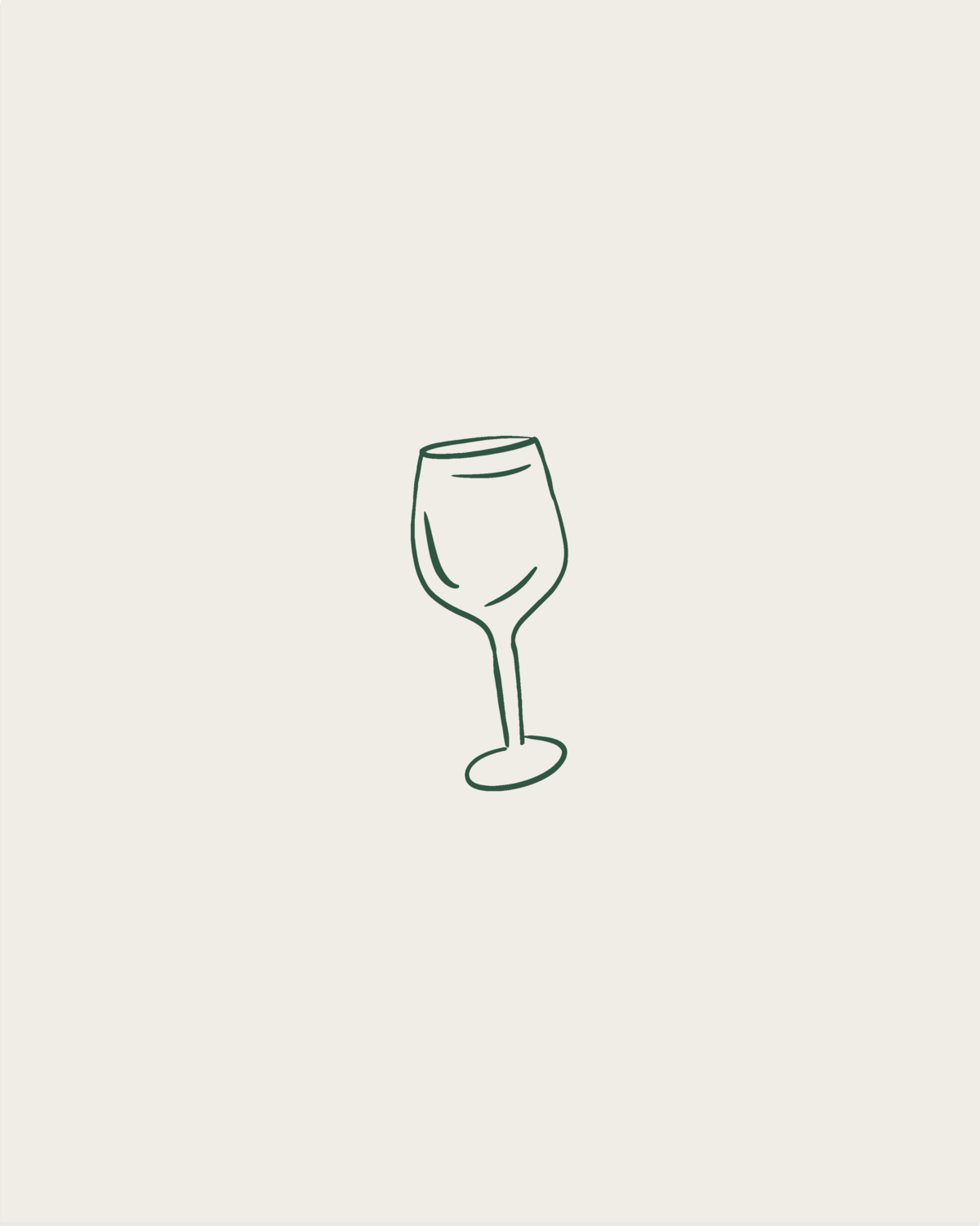Wine Glass Illustration for The Spray Bar in Augusta, GA