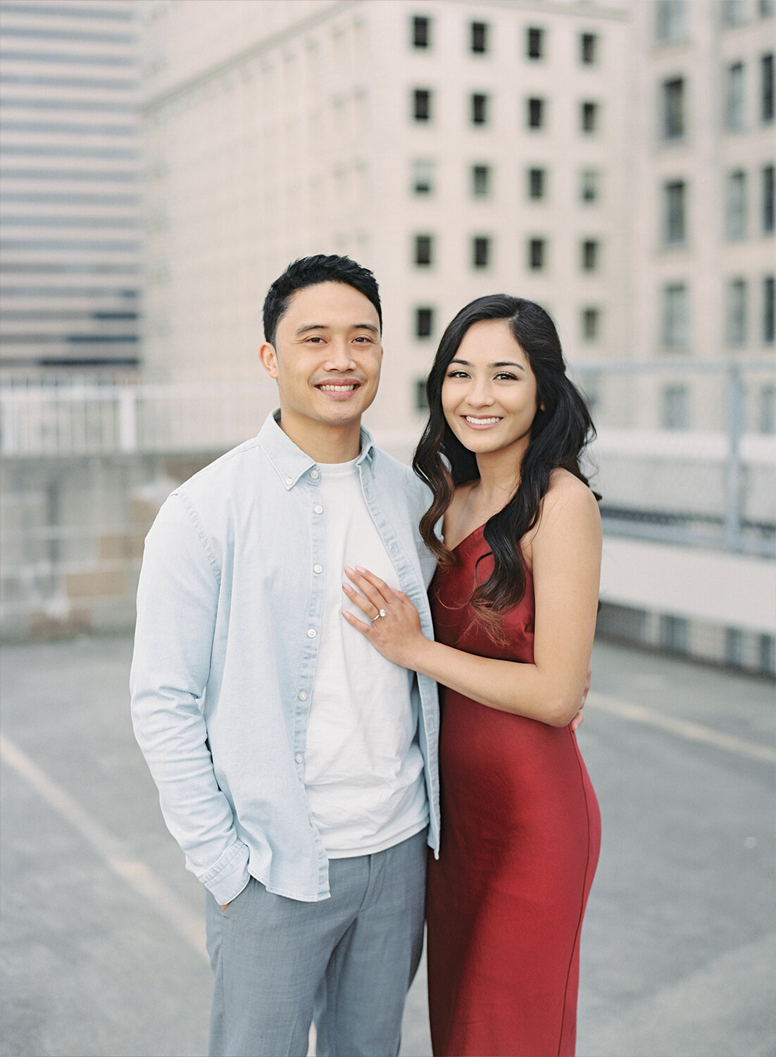 Seattle City Engagement Session on Film - Tetiana Photography - D&AJ - 7