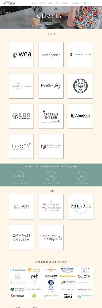 FayDesign.Co The Silver Linings Group Website Clients