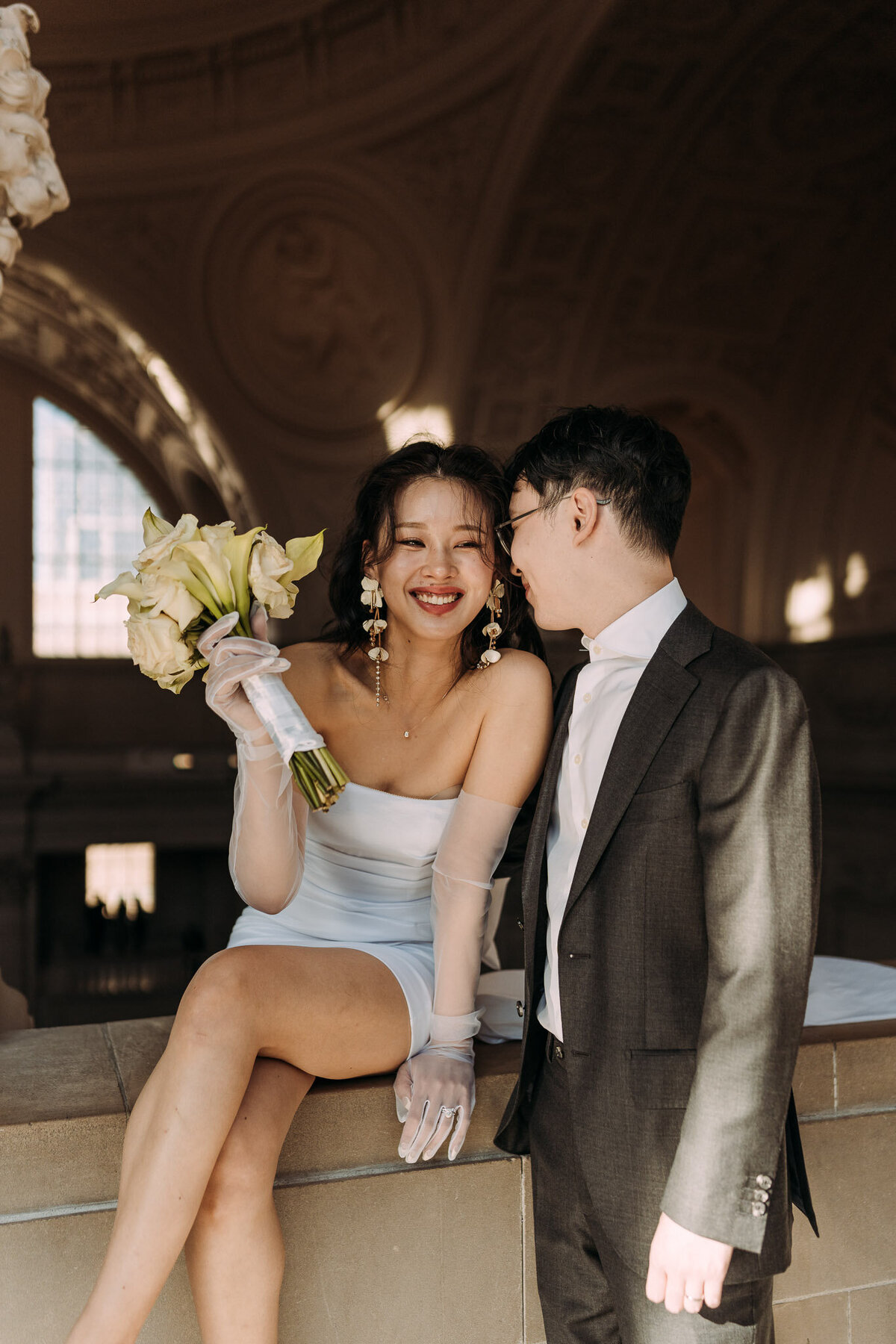 Joyce Li Photography Destination Wedding Elopement Engagement Lifestyle Portrait Photographer West Coast Seattle Washington California sfcityhallelopement-34