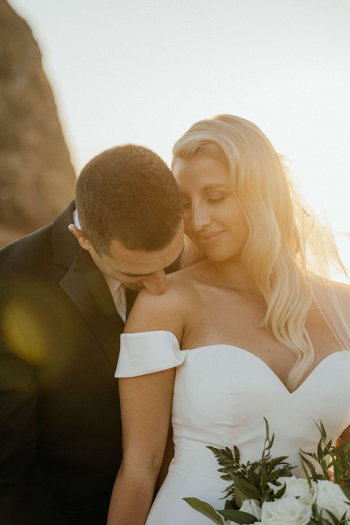 utah-sunset-wedding-couple-tender-moment