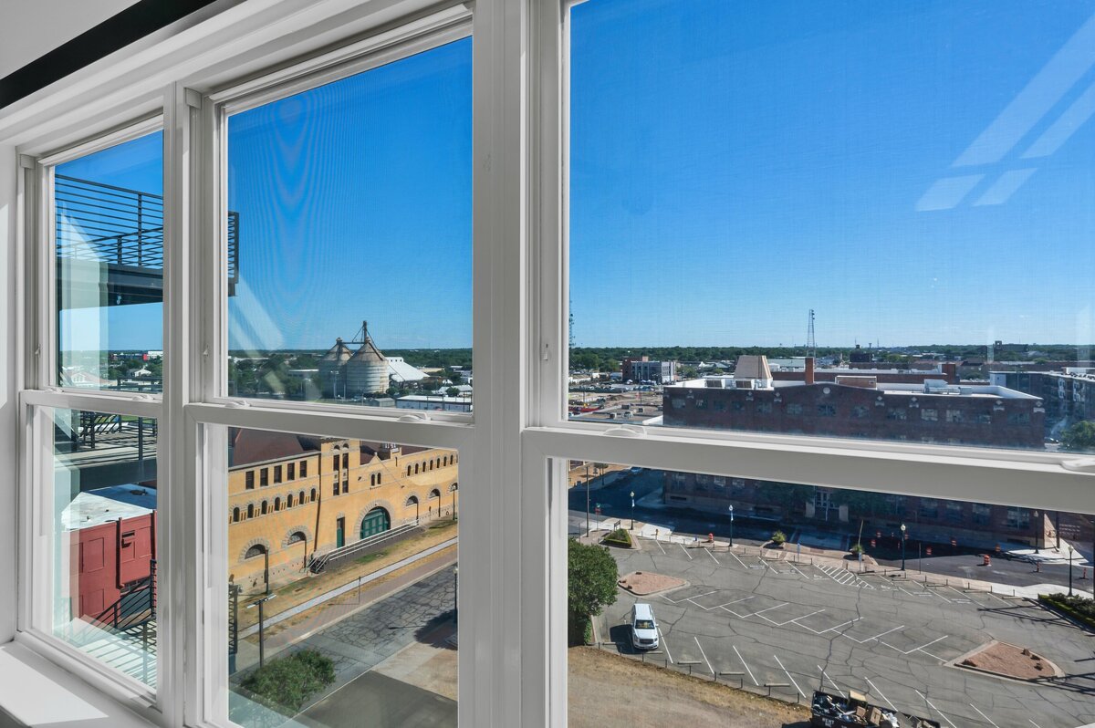 Amazing view from the top floor of the historic Behrens building in downtown Waco, TX