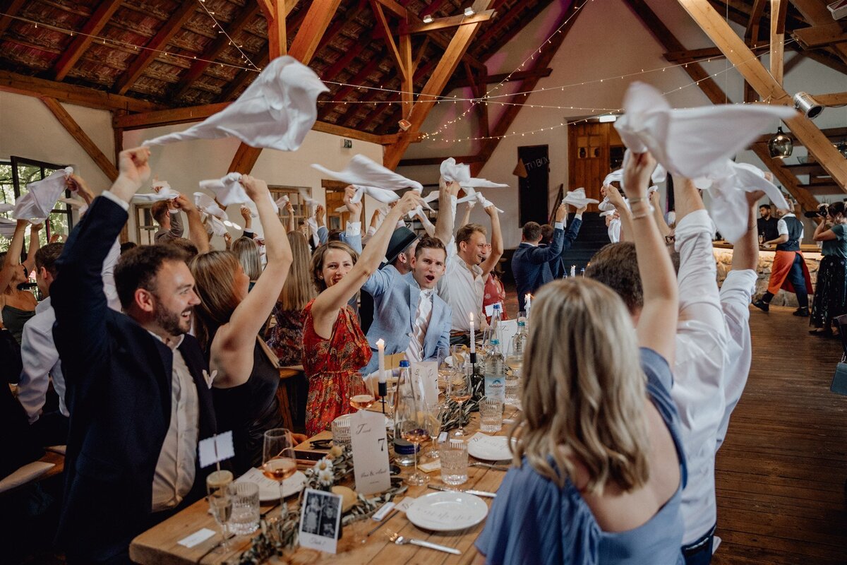 Hochzeitsfeier auf Gut Aichet - Weddingparty