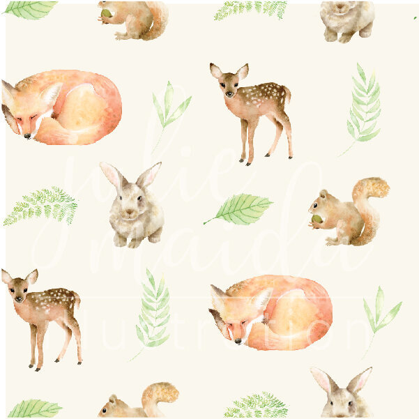 Woodland Creatures Pattern2-06