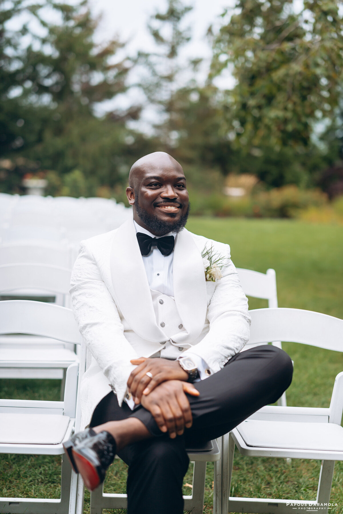Abigail and Abije Oruka Events Papouse photographer Wedding event planners Toronto planner African Nigerian Eyitayo Dada Dara Ayoola outdoor ceremony floral princess ballgown rolls royce groom suit potraits  paradise banquet hall vaughn 195
