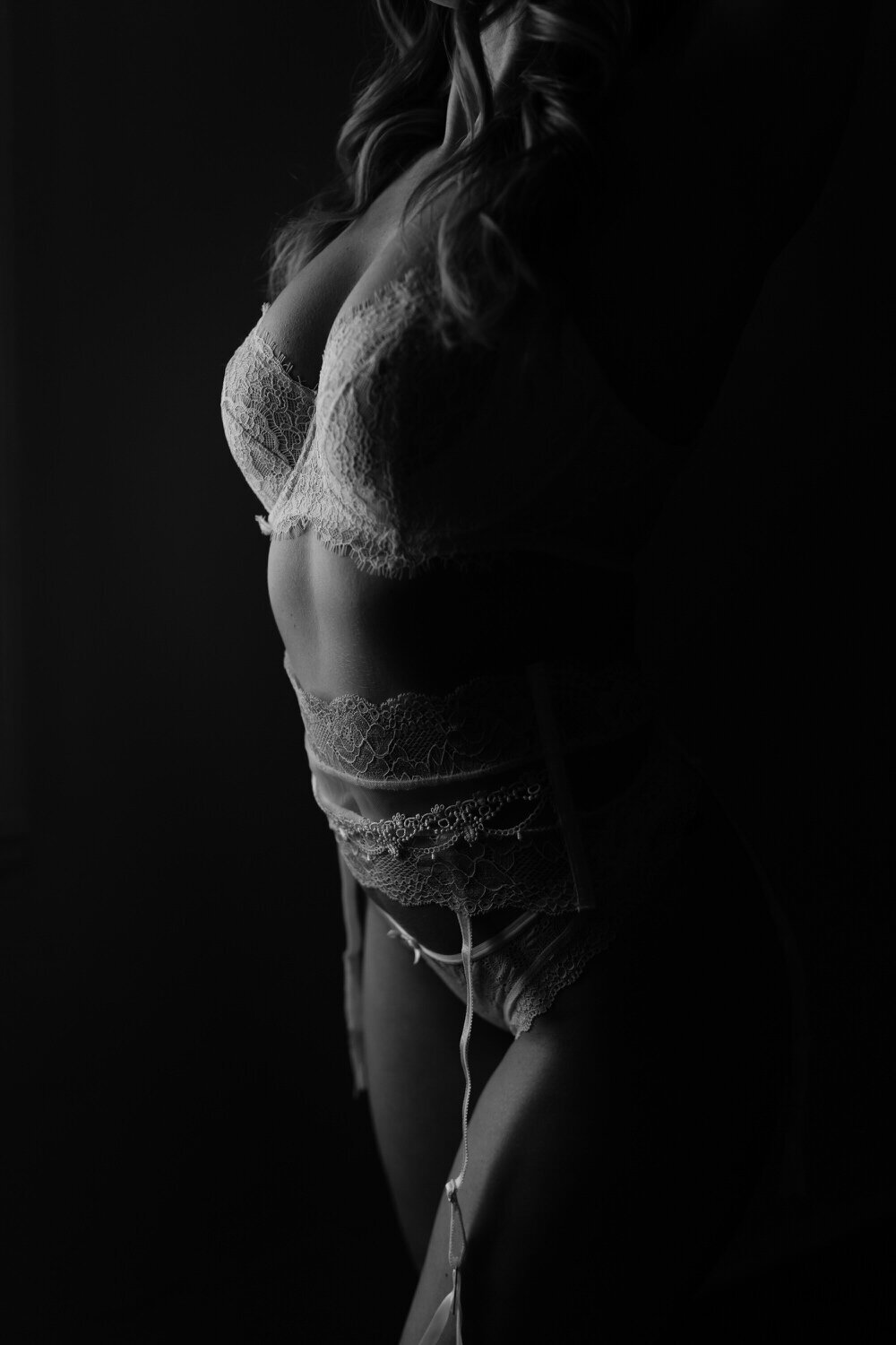 silhouette dark moody boudoir