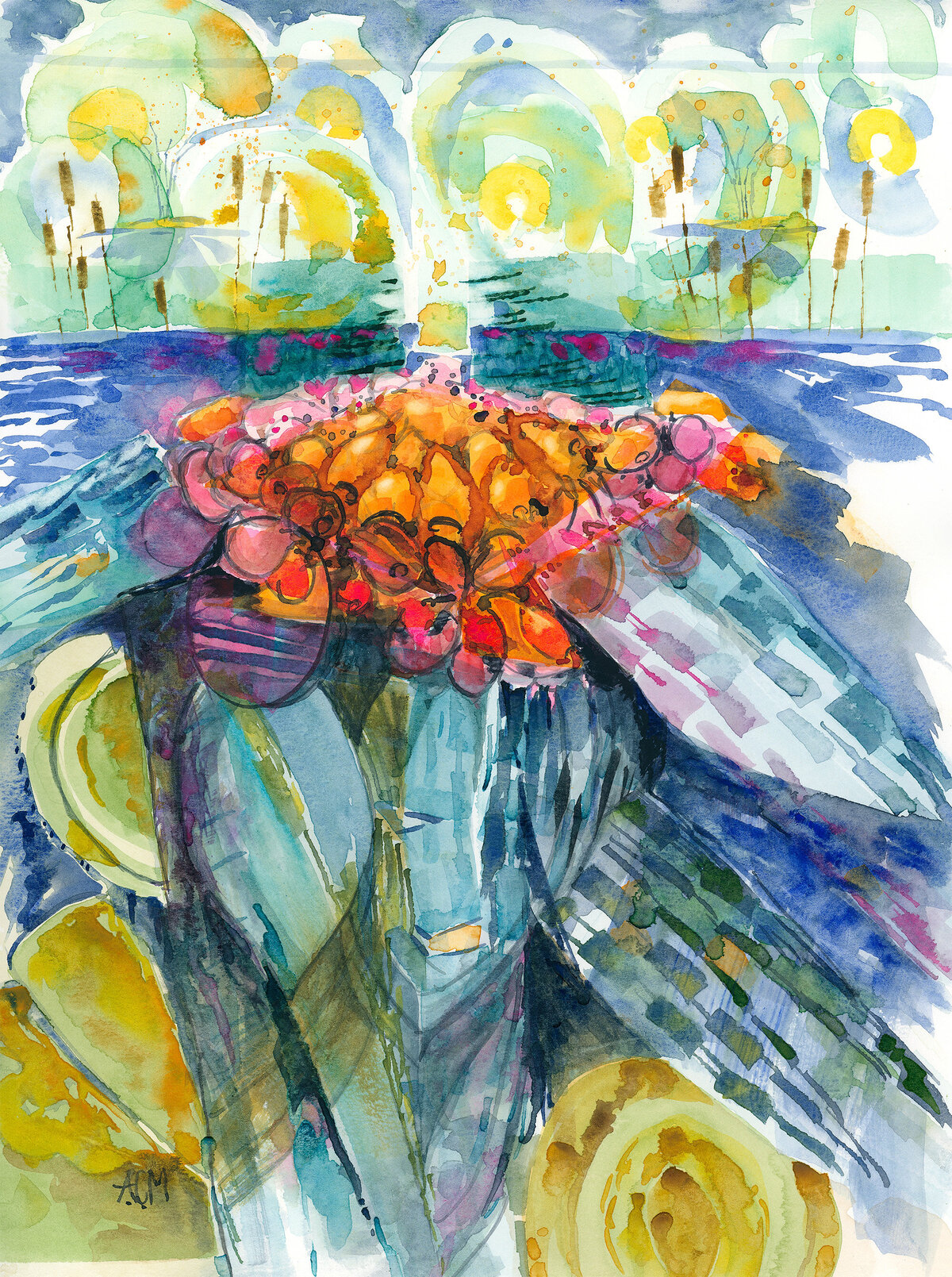 Driftwilde beguiling art eclectic decor water-based media original artwork by  Anne-Cressey ("A.-C.") McGraw4