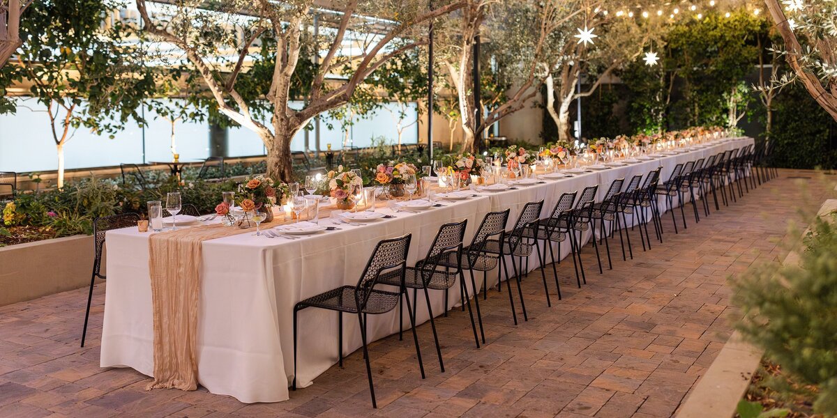 redbird LA wedding venue with outdoor dining