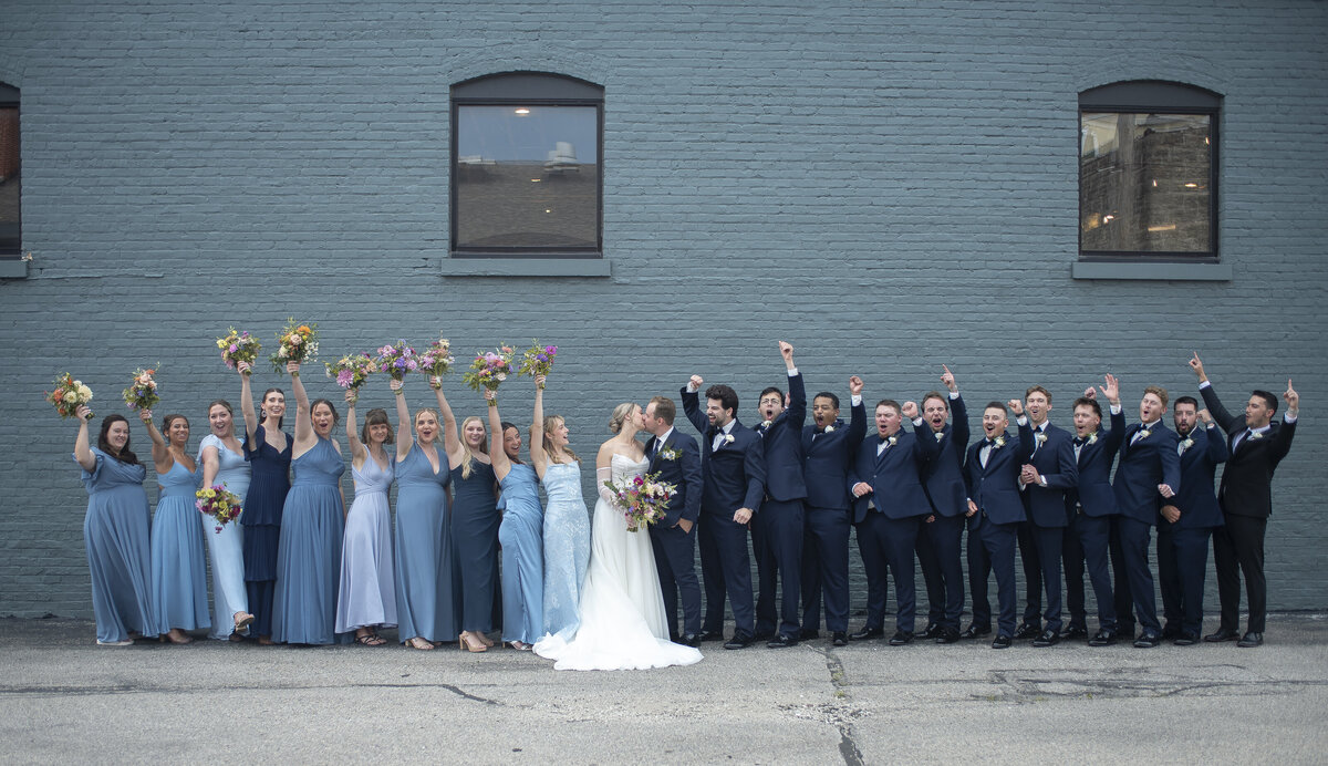 Intimate couple embrace during sunset