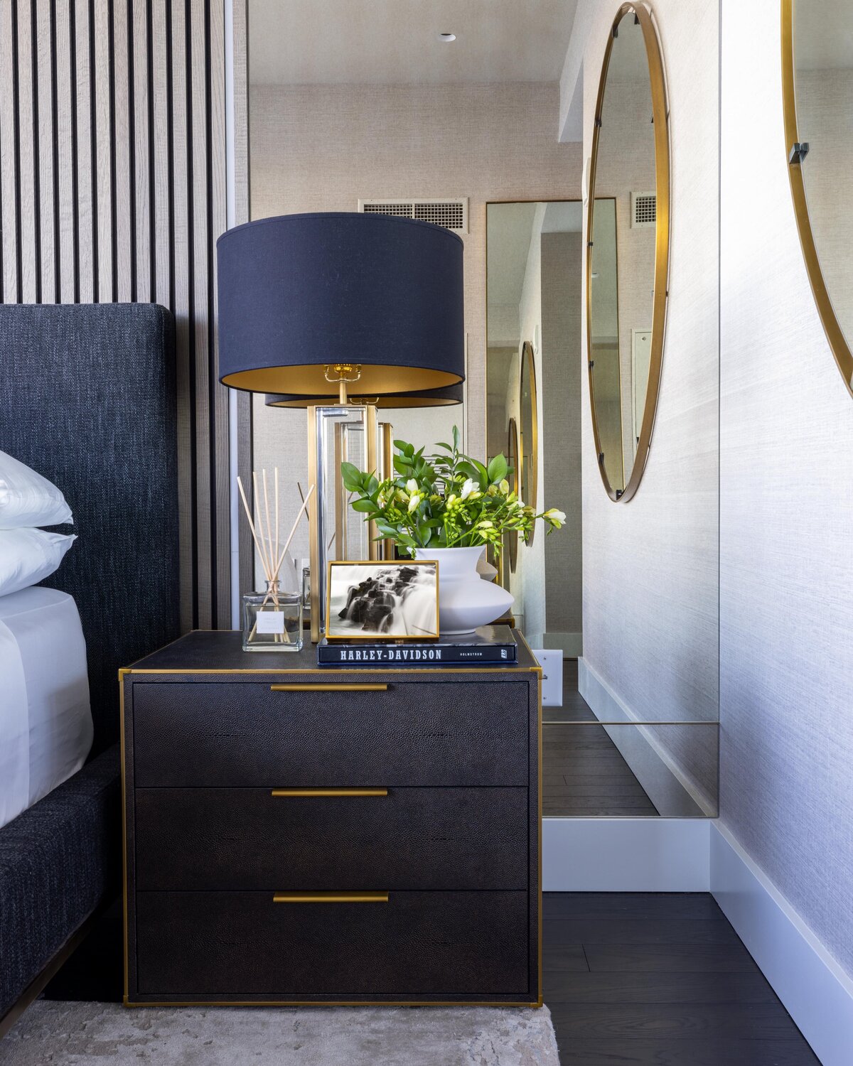 modern-nightstand-with-gold-accents-seaport-condo