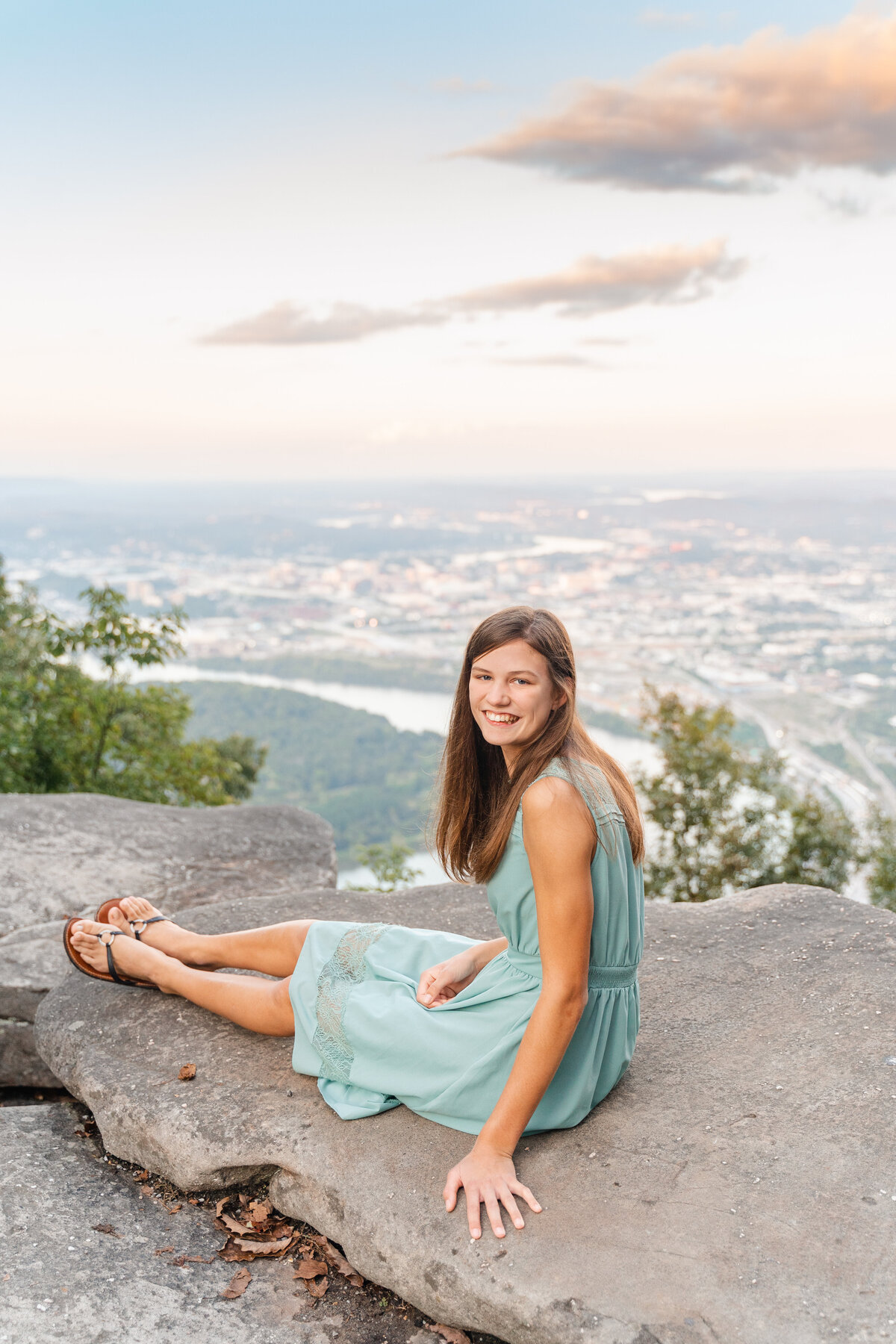 Chattanooga senior photography, light and airy, Point Park Portrait Session