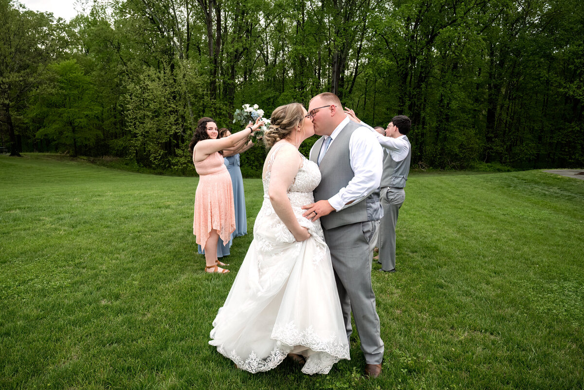 Bride and Groom Marry at Lazy Js Farm in southern Maryland