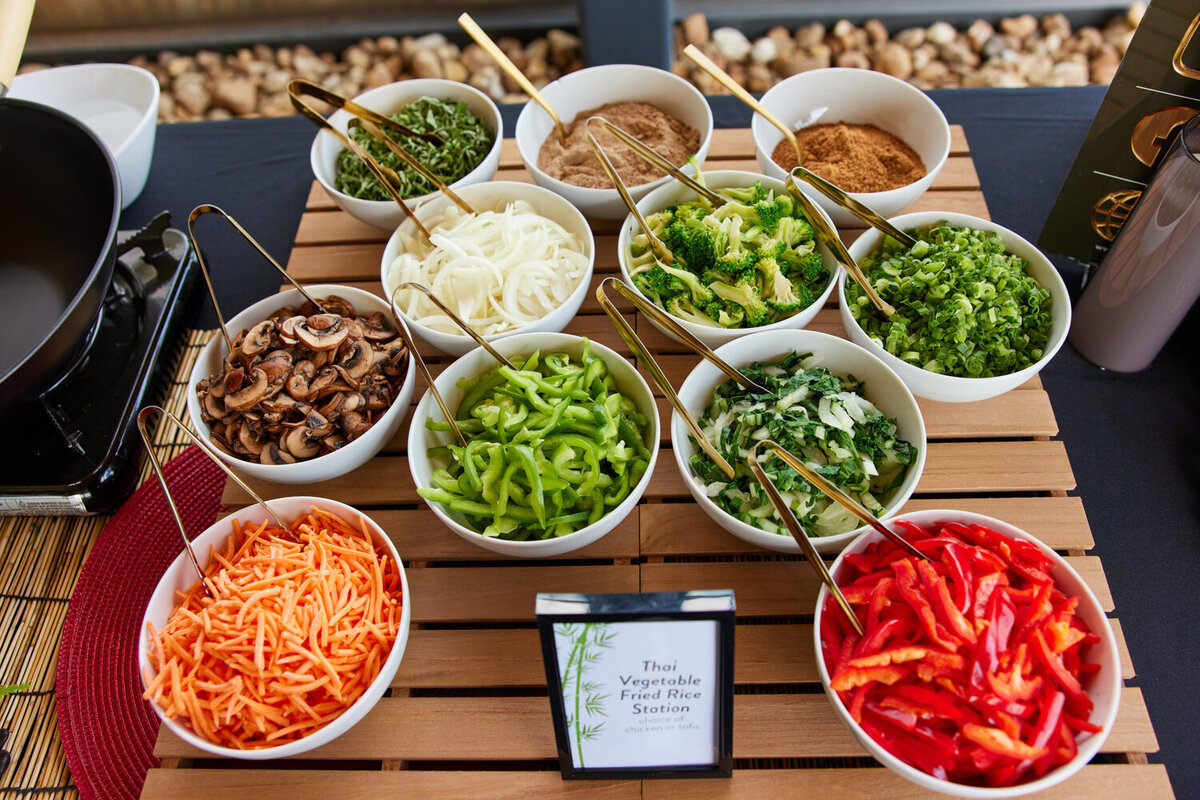 fresh ingredients Dallas catering Knife and Faulk