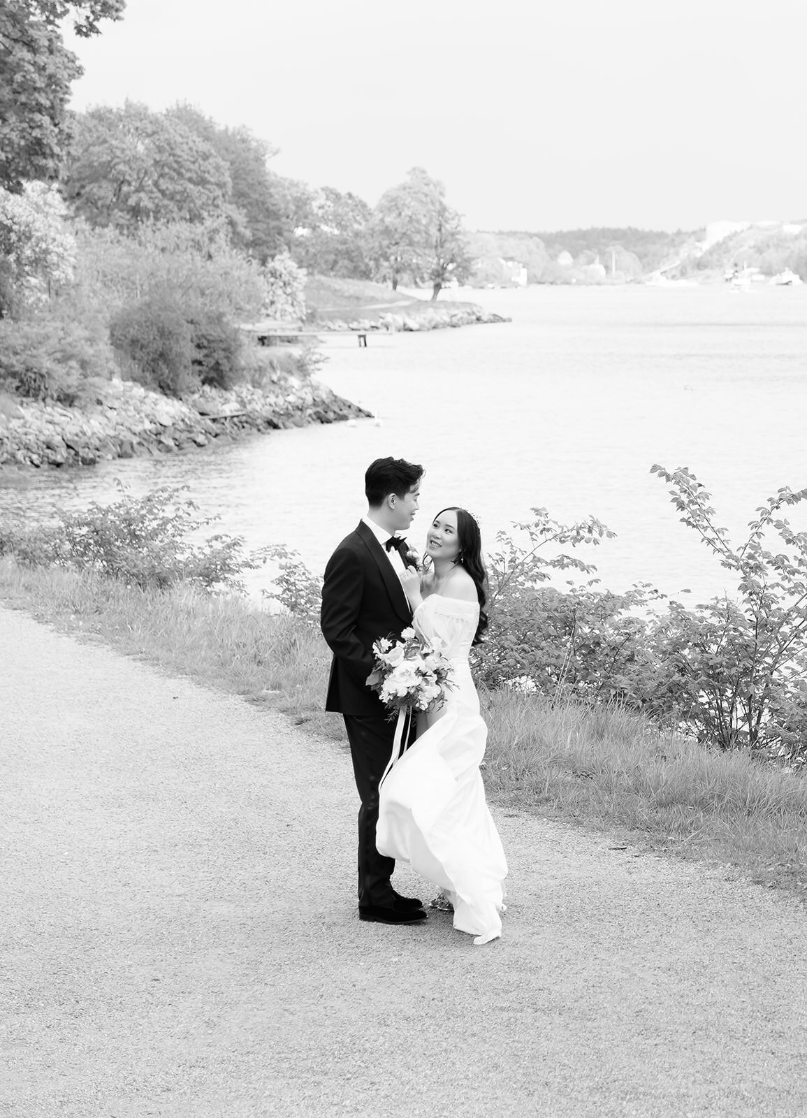 Wedding Photographer Anna Lundgren helloalora Wedding portraits at Waldemarsudde Royal Djurgården wedding at Solliden Skansen in Stockholm Sweden