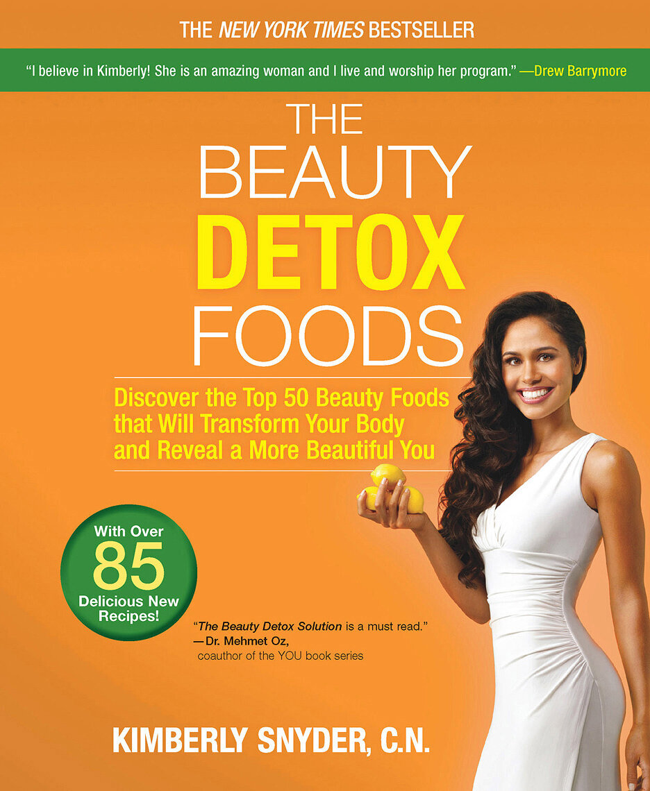 Book cover for 'The Beauty Detox Power' by Kimberly Snyder, promoting natural health and wellness solutions.