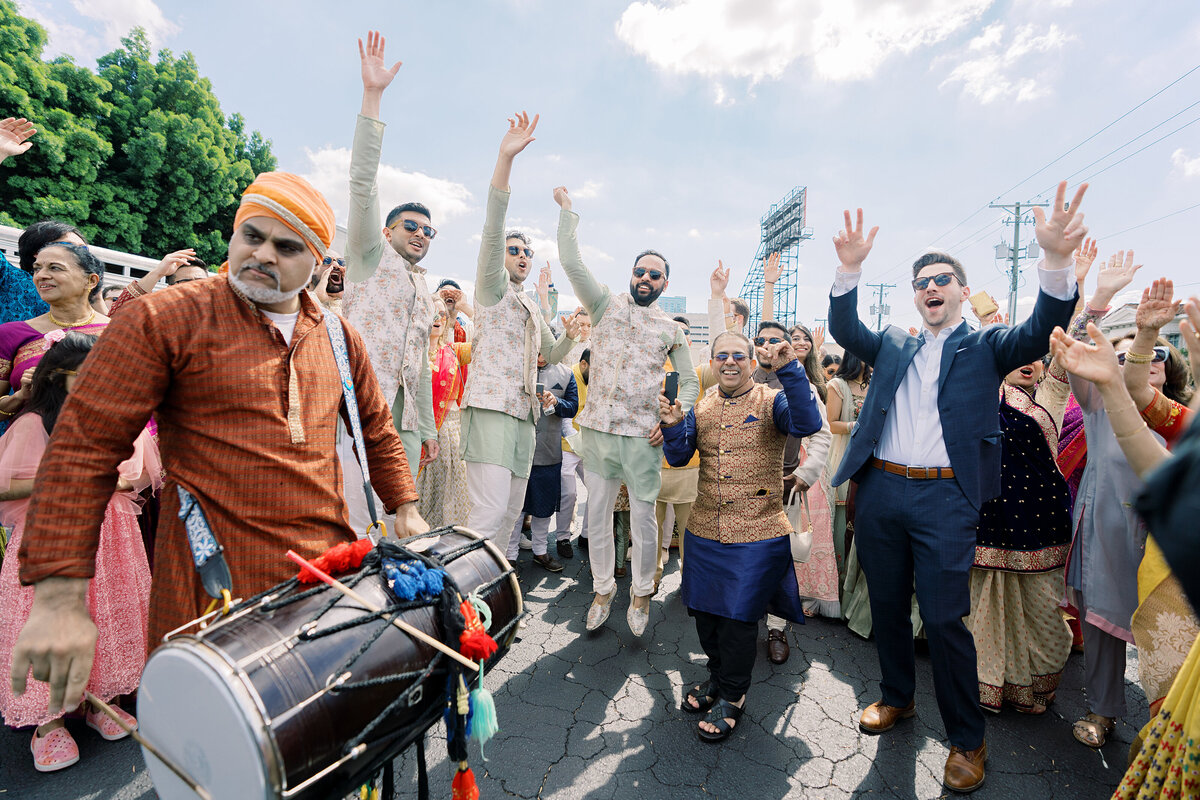 12 - Tampa Heights Indian Fusion Wedding Baraat - Tampa Bay Wedding Planner