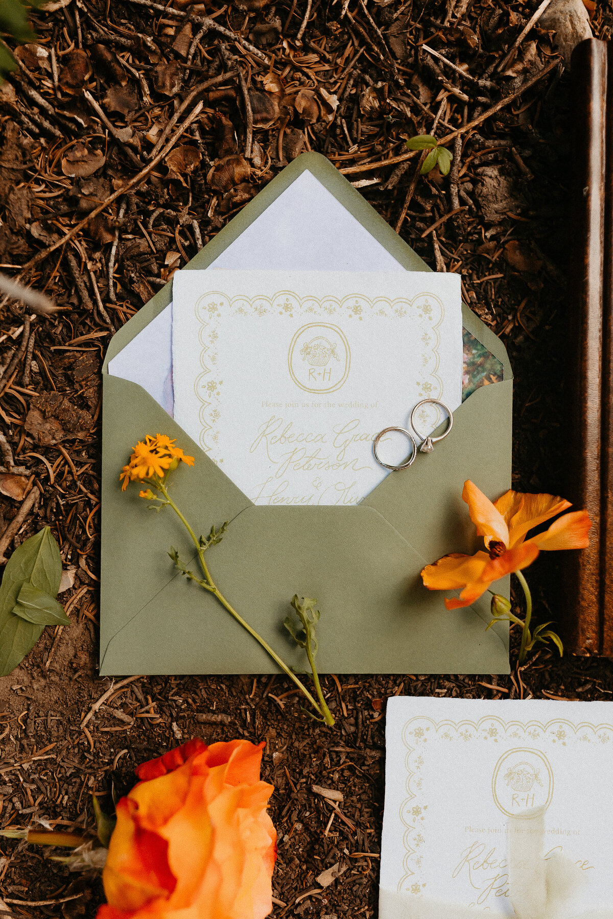 Flat Lay detail in Utah before elopement with Invation Suite