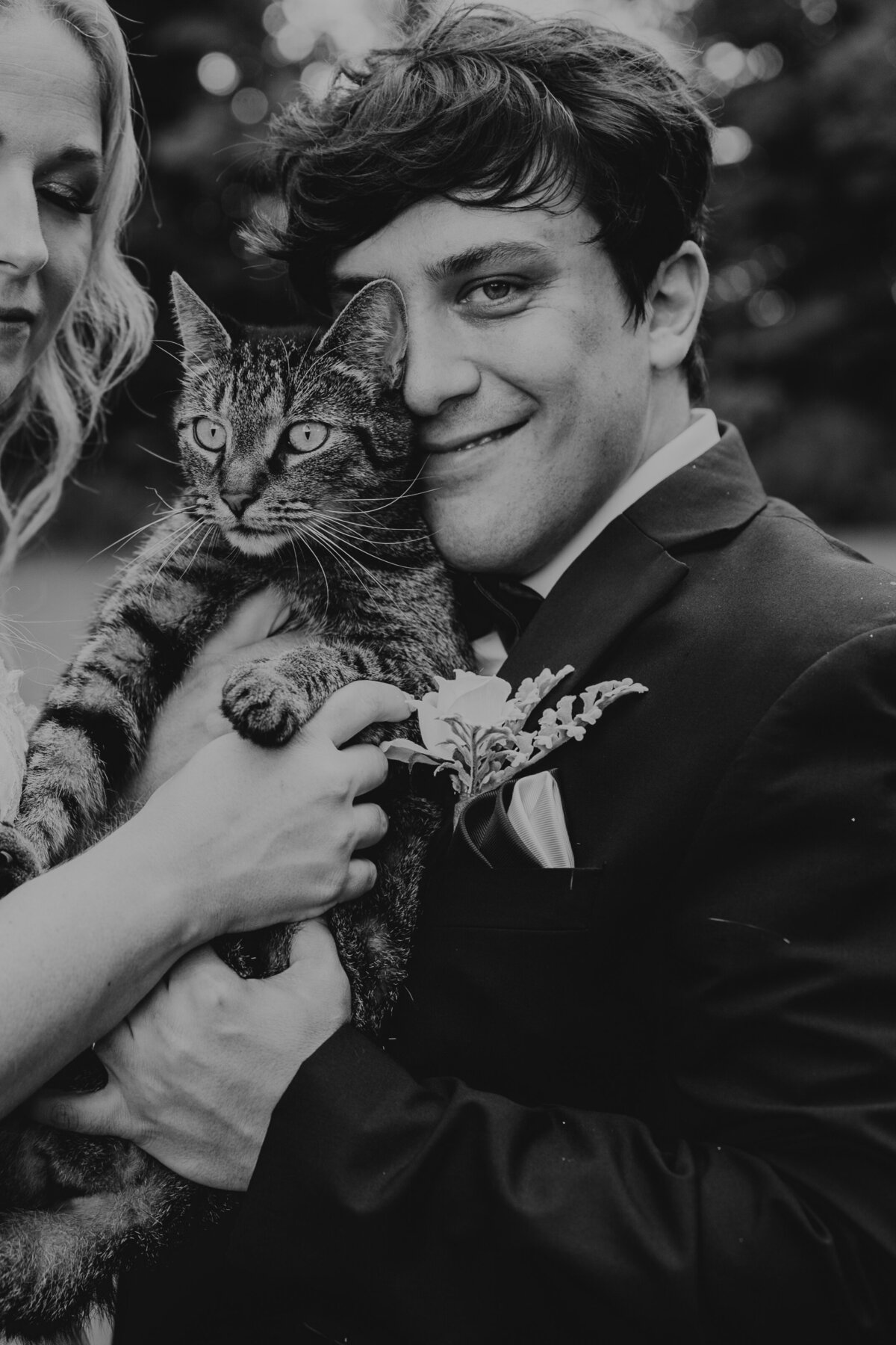 Groom and cat Geauga