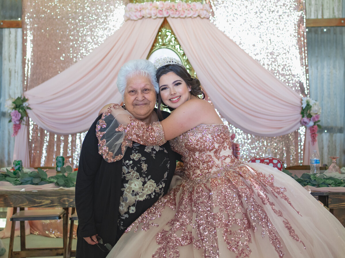 quinceañera and grandma. photo by 4Karma Studio