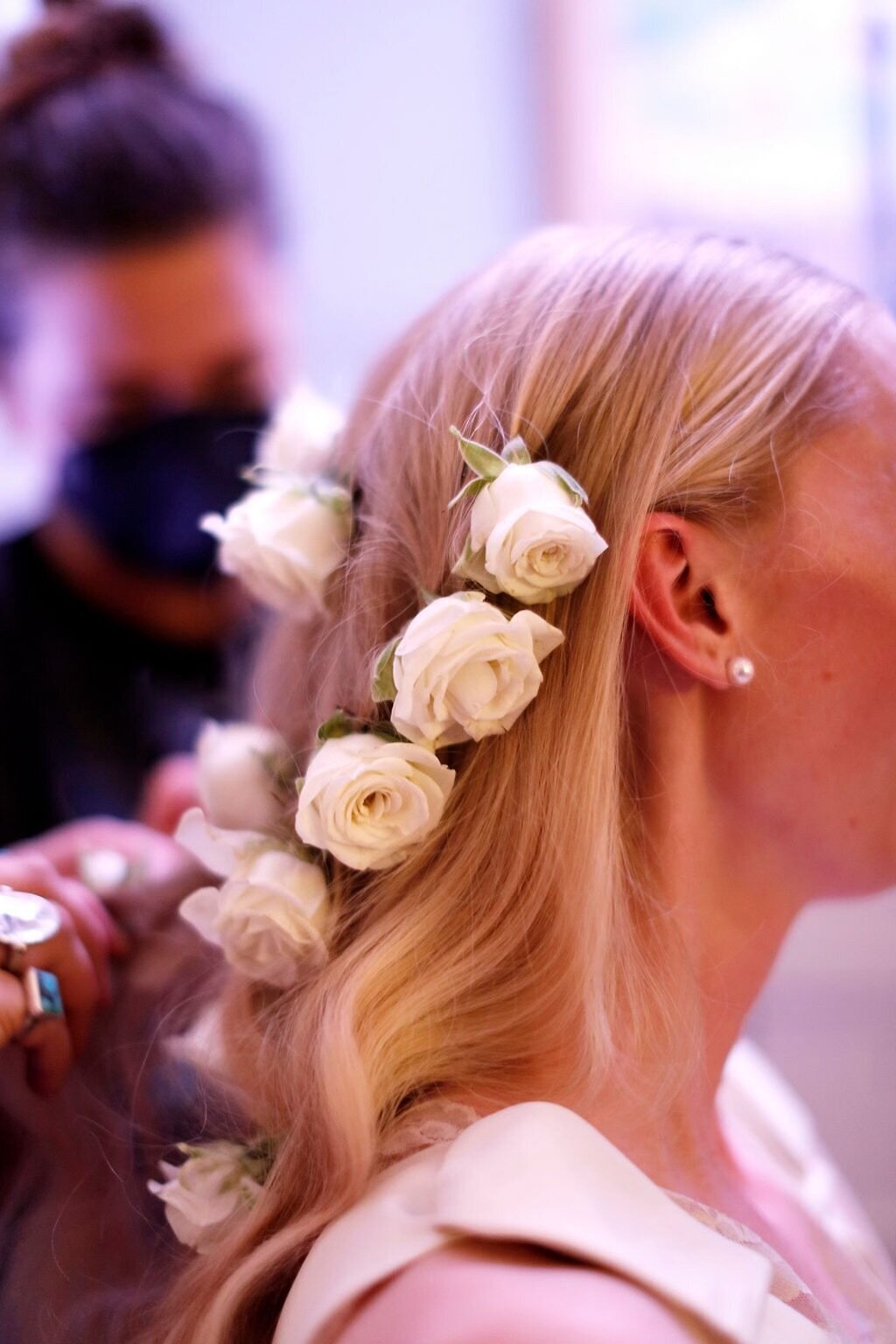clean-natural-makeup-artist-modern-hair-erica-renee-beauty-MA-wedding-hair-flowers-in-hair-roses-team-updo-Berkshires-the-Mount-fashion-editorial-wedding-New-England-bride-luxury
