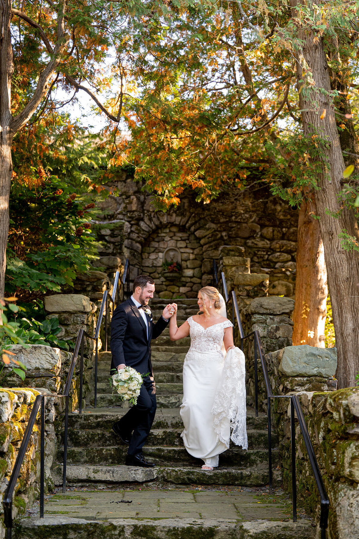 Conners-Center-Stairway-Wedding-Photo