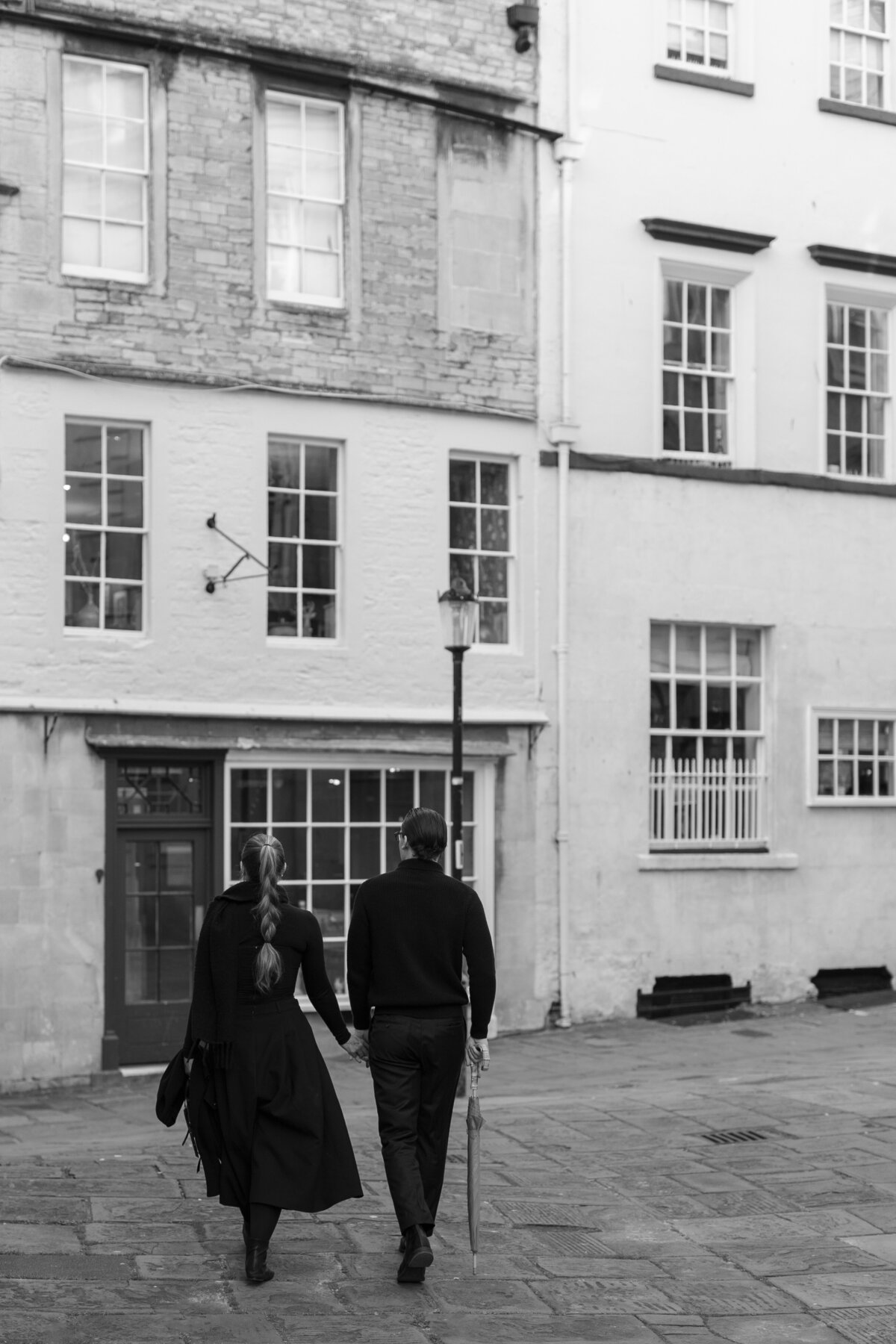 Editorial couple portrait in Bath