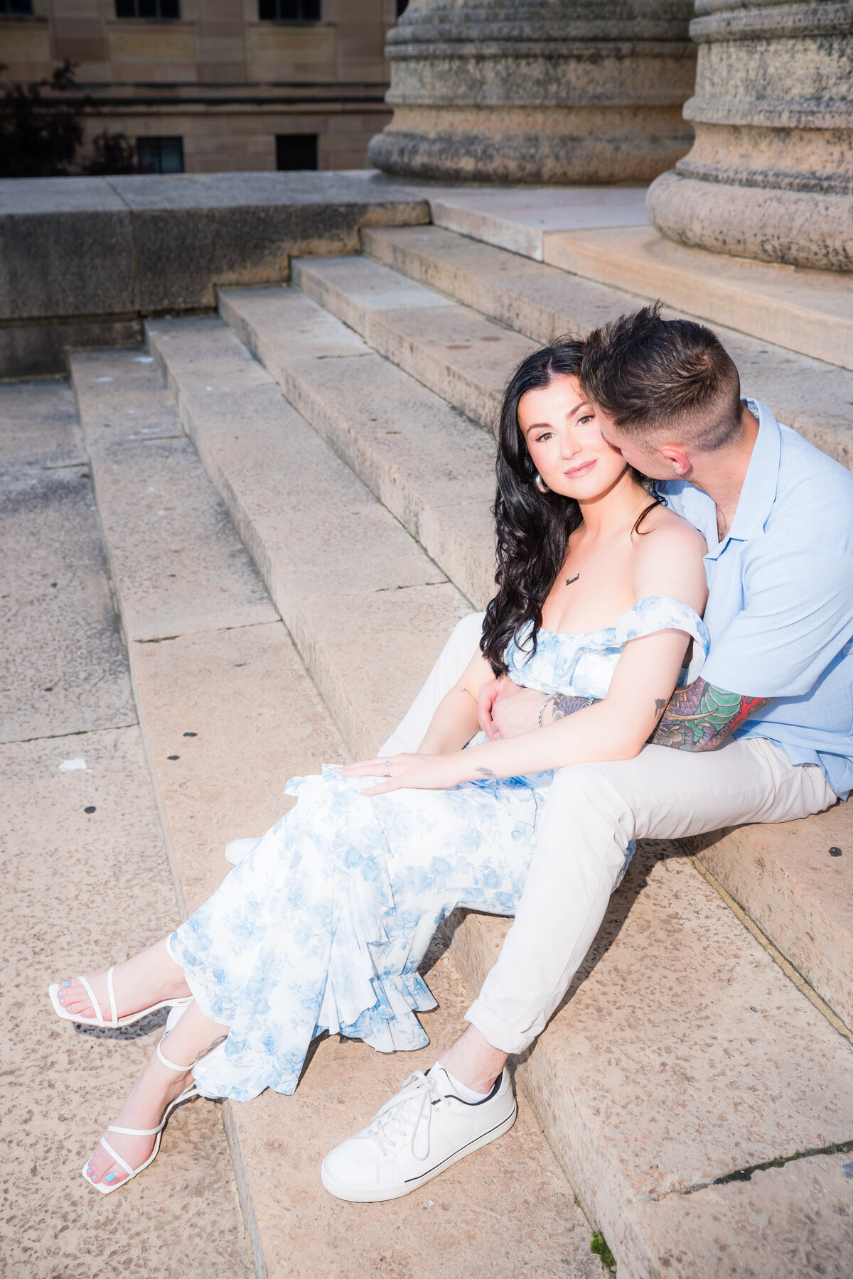 editorial portrait at the philadelphia art museum 