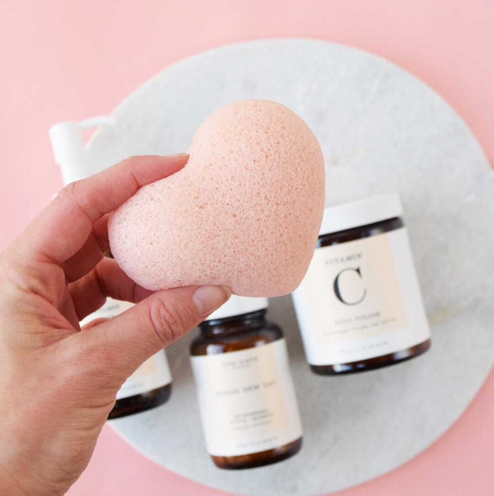 natural and organic skincare on Instagram  “Is it time to show your cleanser a little love  Our heart sponge is the perfect date for your favorite cleanser   greenbeauty…”