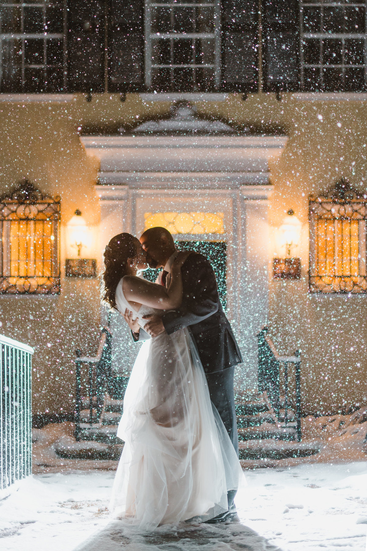 Northern Virginia Snow Wedding Photographer