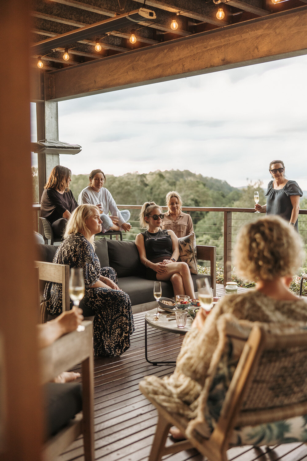 Women at women's retreat sunshine coast hinterland