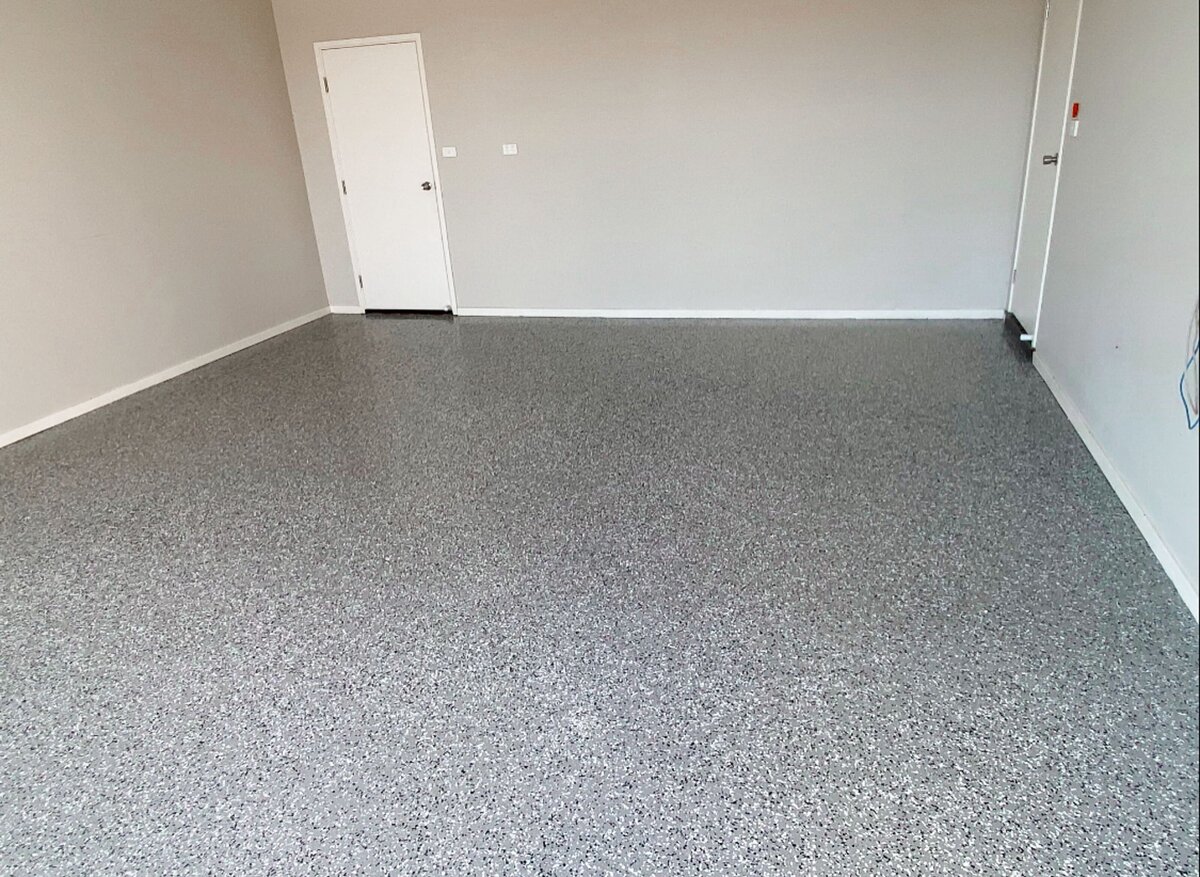 Epoxy flooring to residential car garage