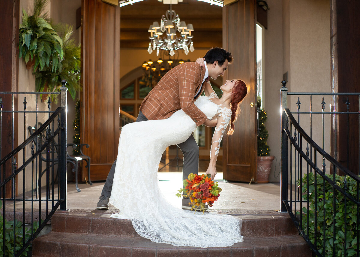Dip Photo, Heritage Gardens, Twenty and Creek, Twenty & Creek, Sandy Utah Bride and Groom
