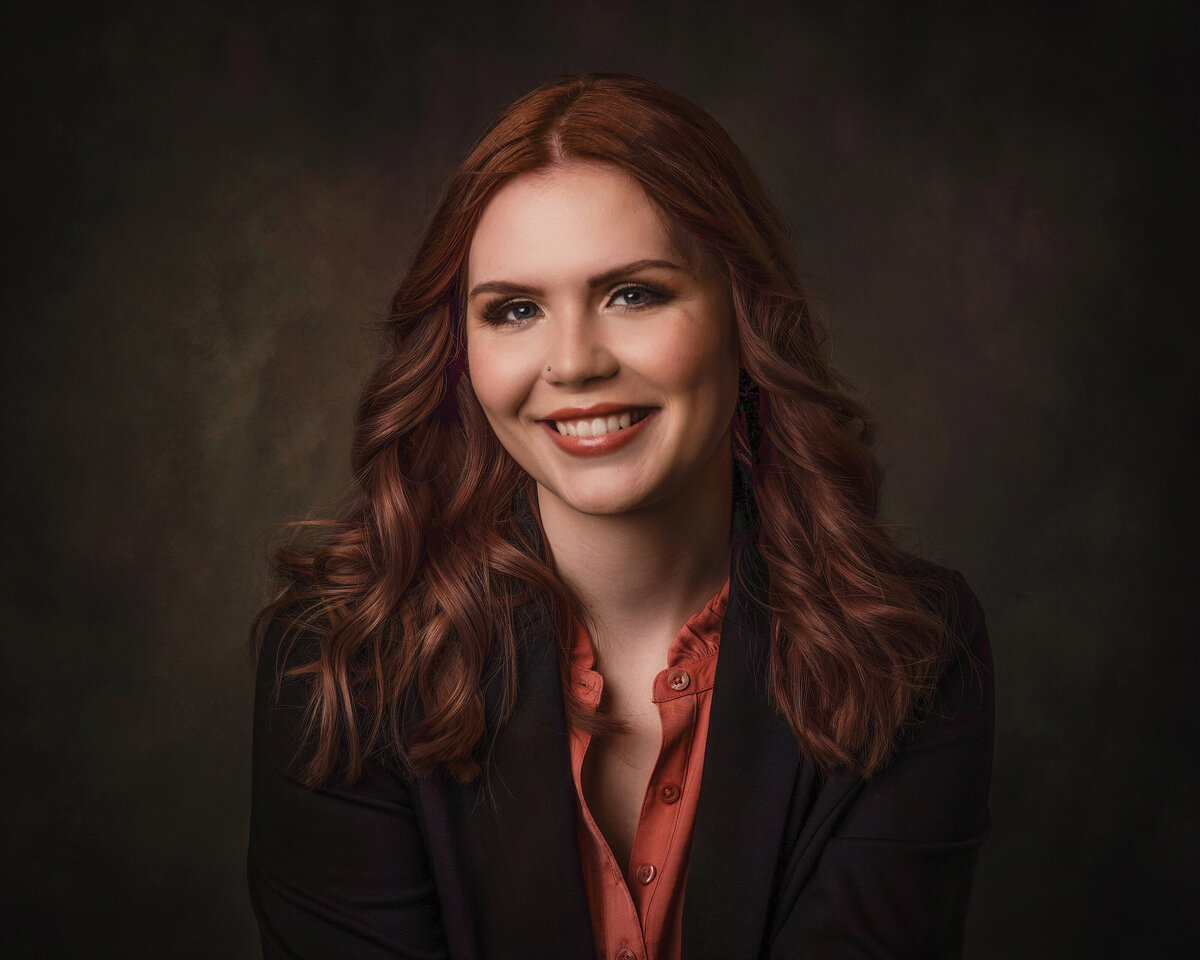 redhead woman business portrait