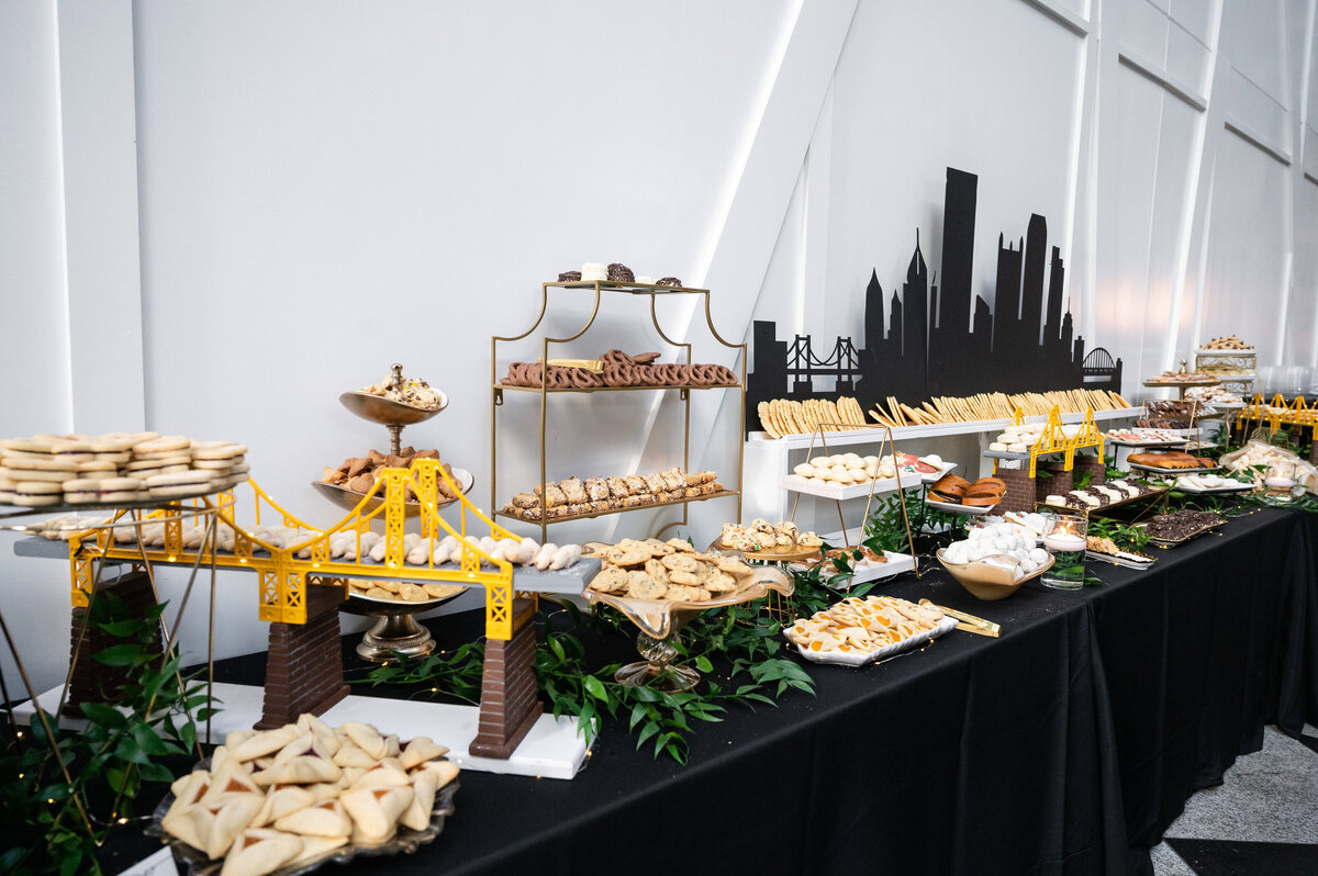 pittsburgh here for the cookie table wedding reception setup and rentals