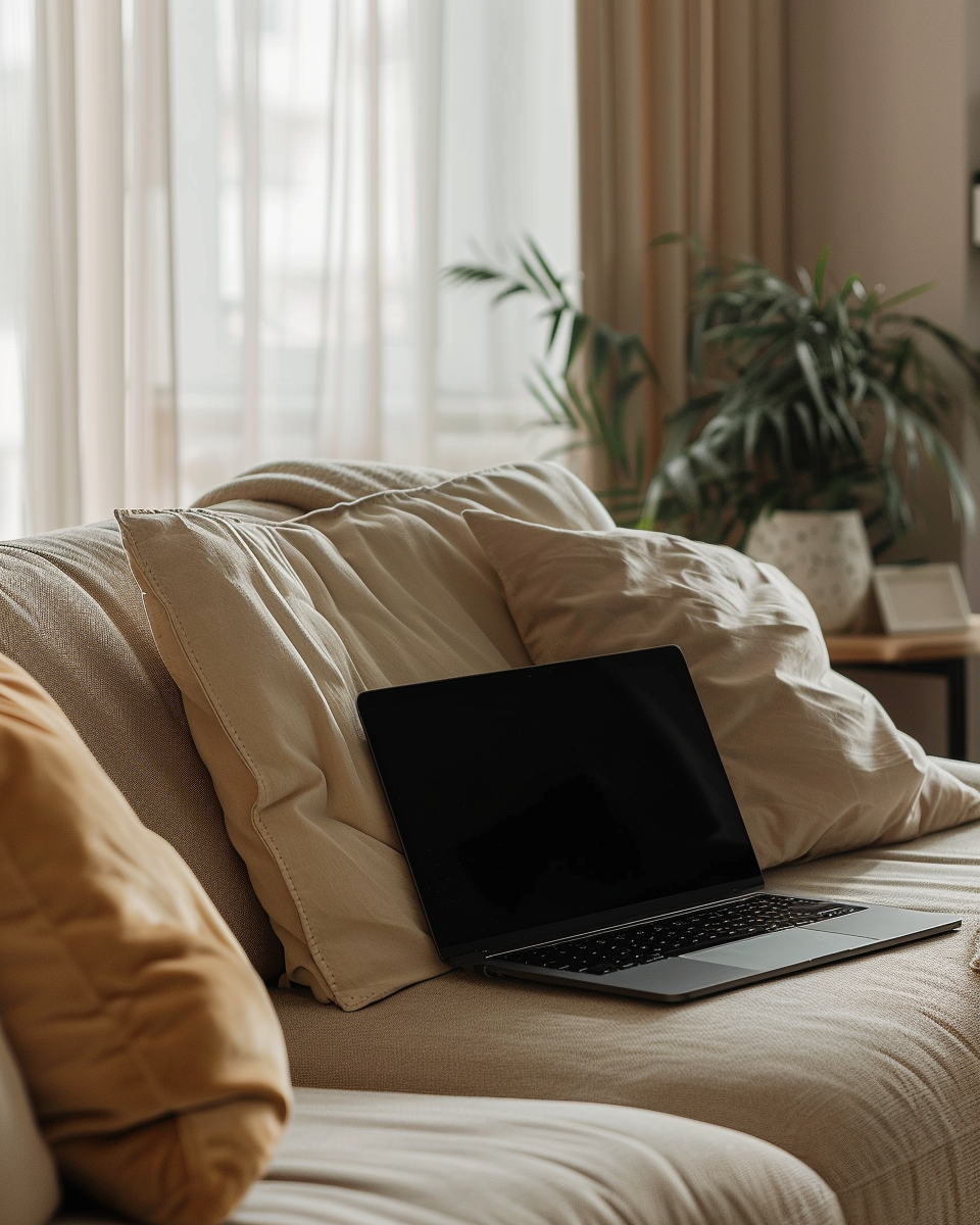 marga888_Zoomed-in_image_of_a_black_MacBook_on_a_plush_beige__e5e03a05-af42-44f0-9908-f5014d39ea84_0