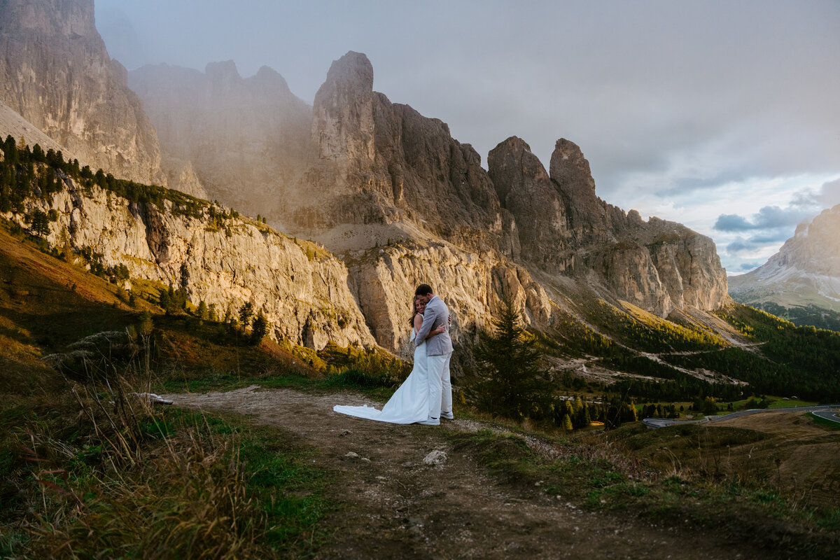 Passo Gardena Elopement -13