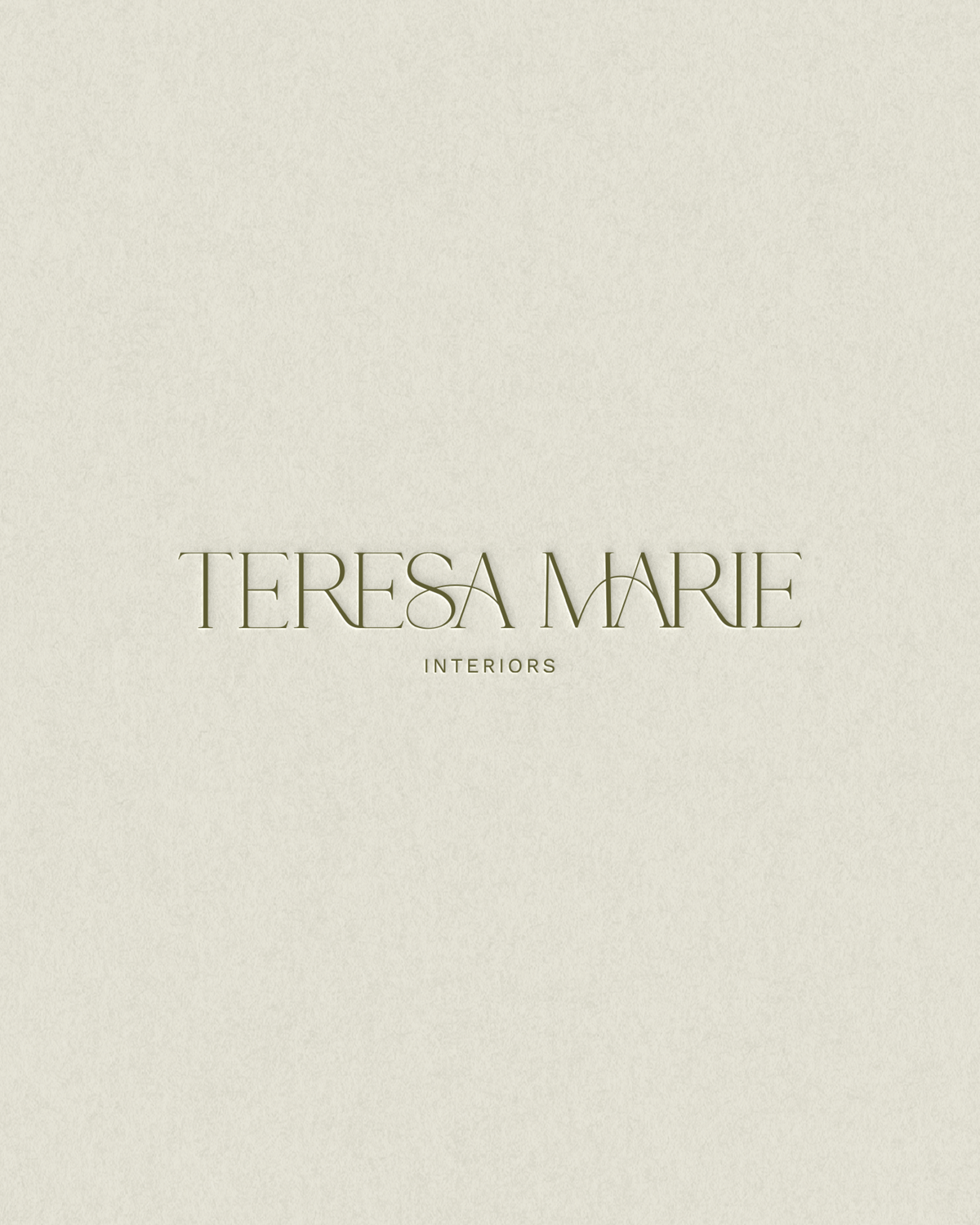 clean and elegant typography featured in an upscale interior design brand identity