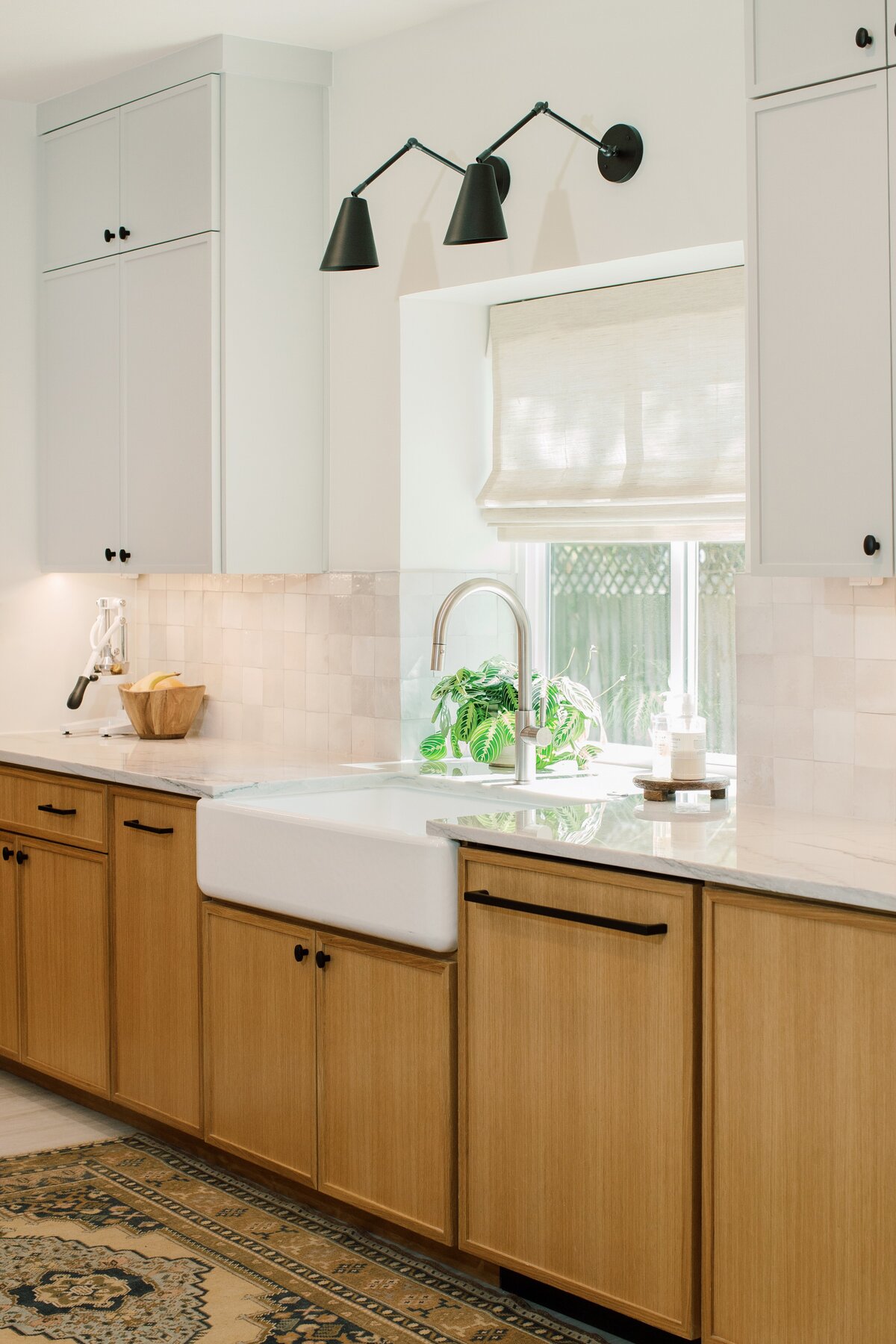hello-home-modern-kitchen-remodel-natural-wood-cabinets-farmhouse-sink-zellige-backsplash-austin-27