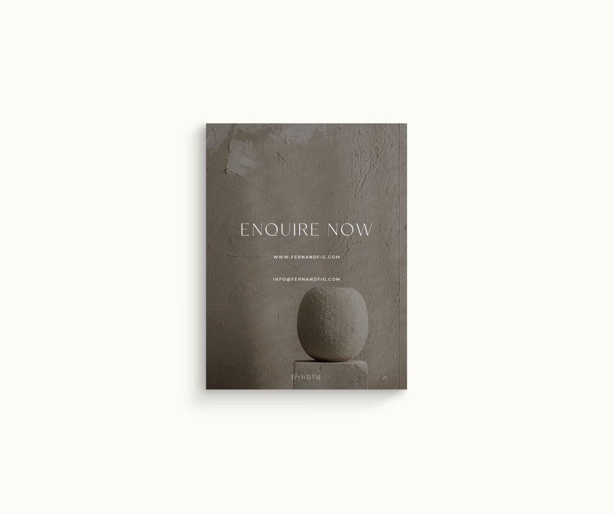 Earthy Showit template for interior designers Fern & Fig 14