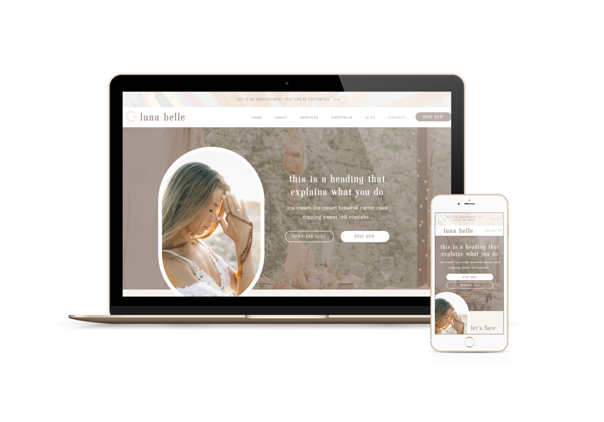 Simone | Showit Website Templates | Showit Websites by Heather Jones Creative