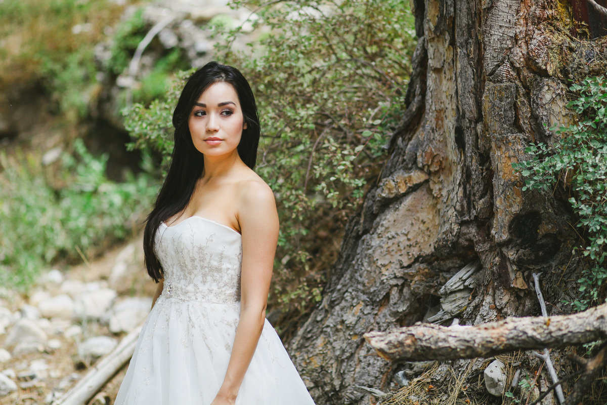Oregon bride outdoor bridal portrait  | Susie Moreno Photography