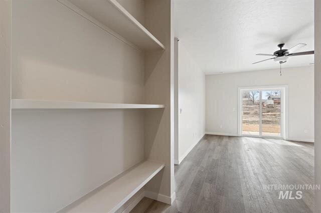 built in wall shelving