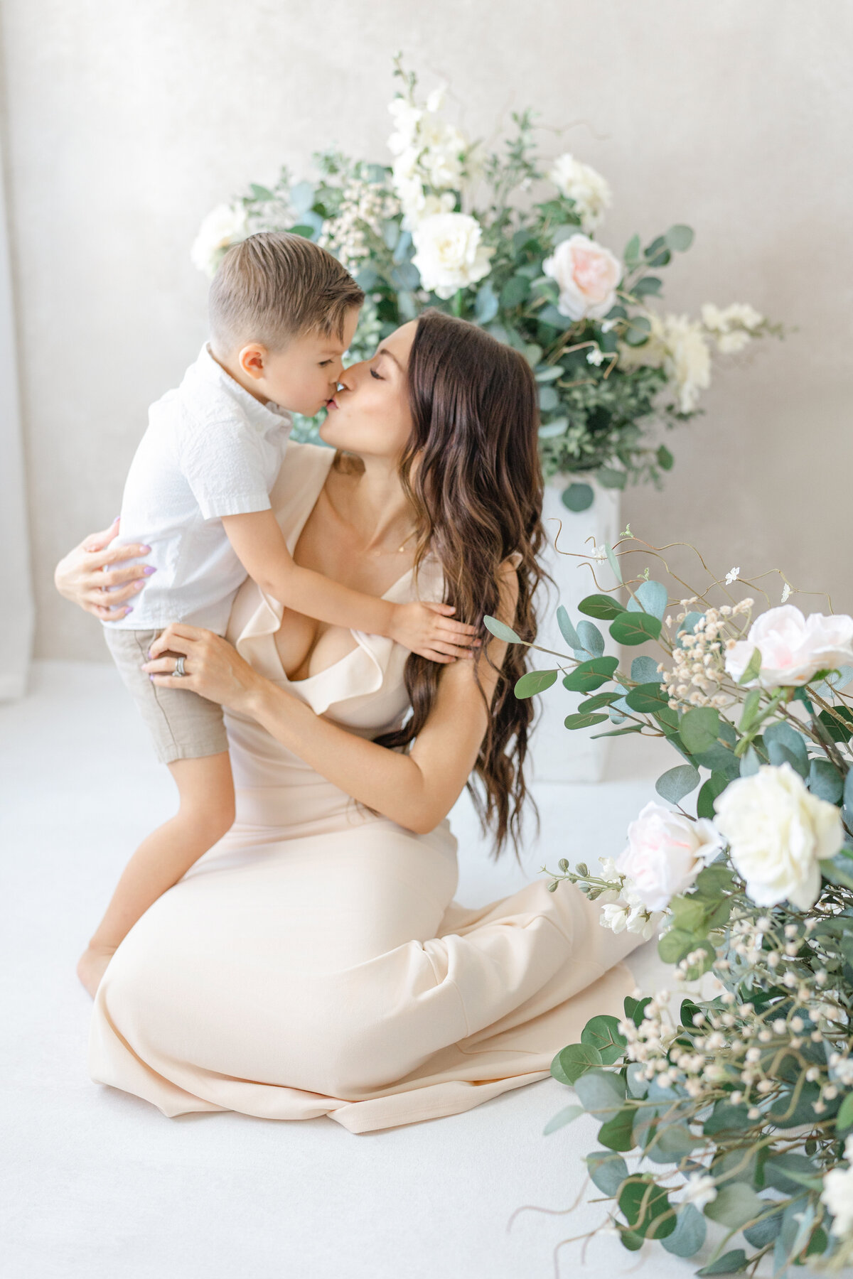 Joyful Tampa motherhood portrait of mom and son love
