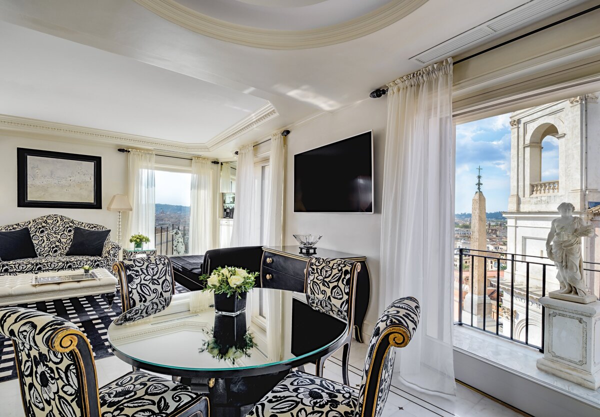 Waterstone - Hassler Collection - Hotel Hassler -Rome - Luxury Boutique Hotel - Presidential suite Trinità dei monti living  0013_ OTT 2022_T