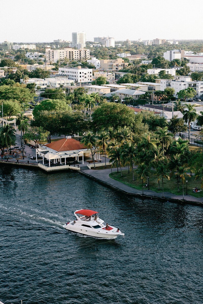 miami river photo from balcony at the penthouse at riverside wharf​