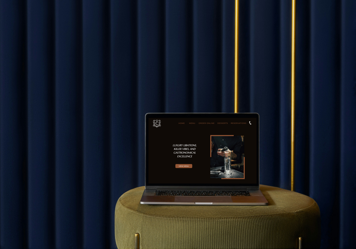 Laptop displaying The Canteen website