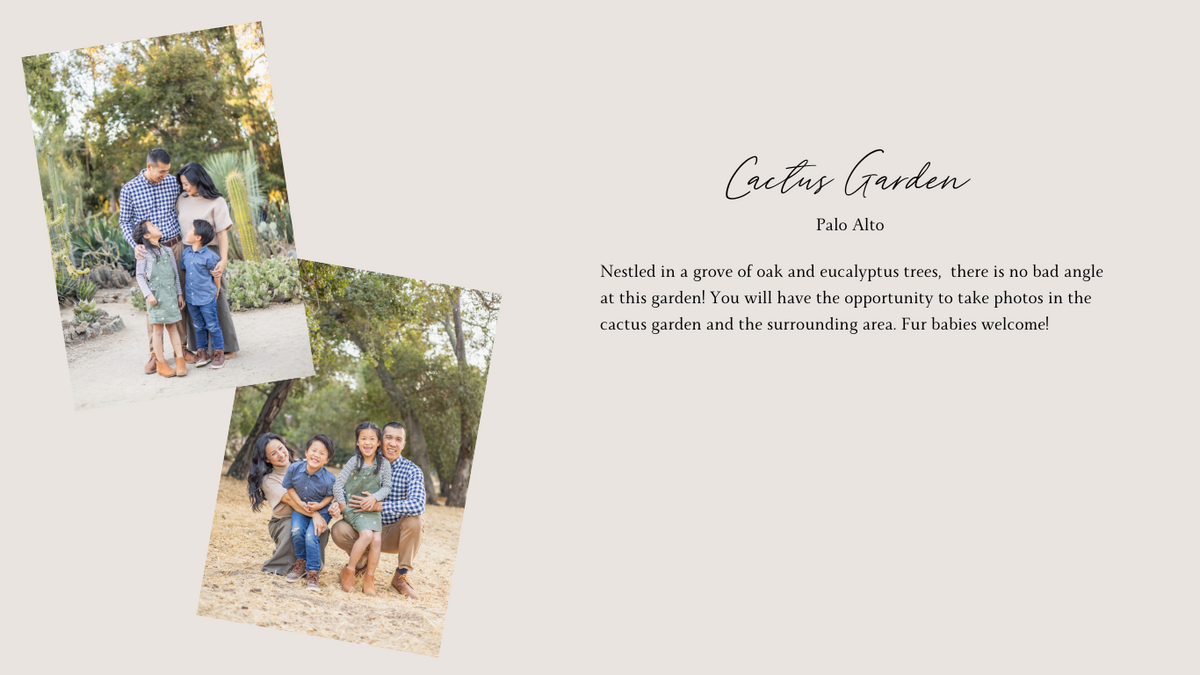 Palo Alto Cactus Garden Family Session