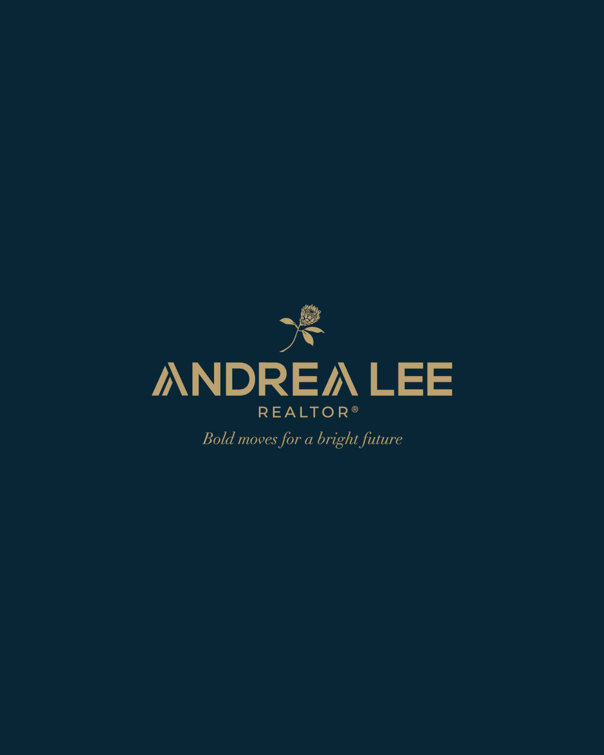 brand-identity-design-andrea-lee-realtor-primary-logo-reverse-baer-brand-studio
