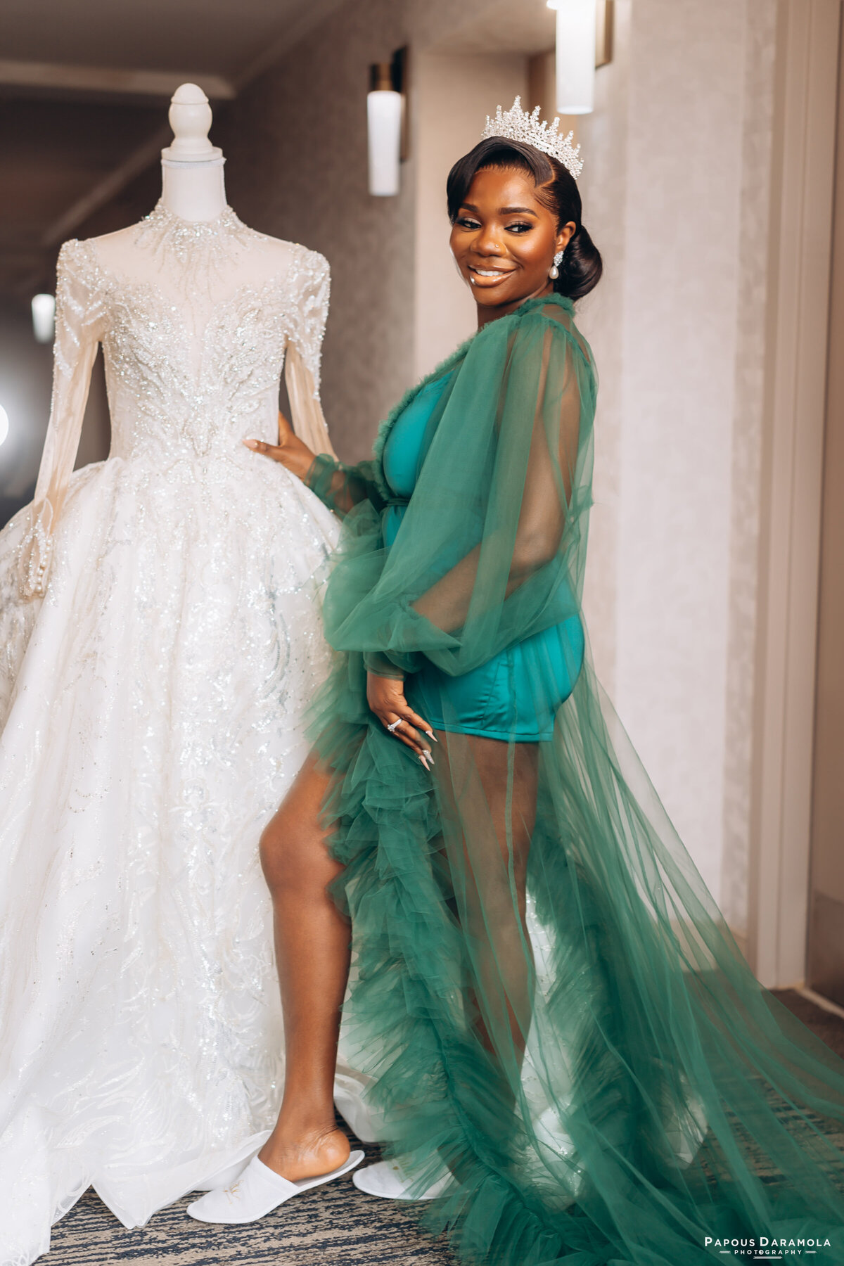 Abigail and Abije Oruka Events Papouse photographer Wedding event planners Toronto planner African Nigerian Eyitayo Dada Dara Ayoola outdoor ceremony floral princess ballgown rolls royce groom suit potraits  paradise banquet hall vaughn 80