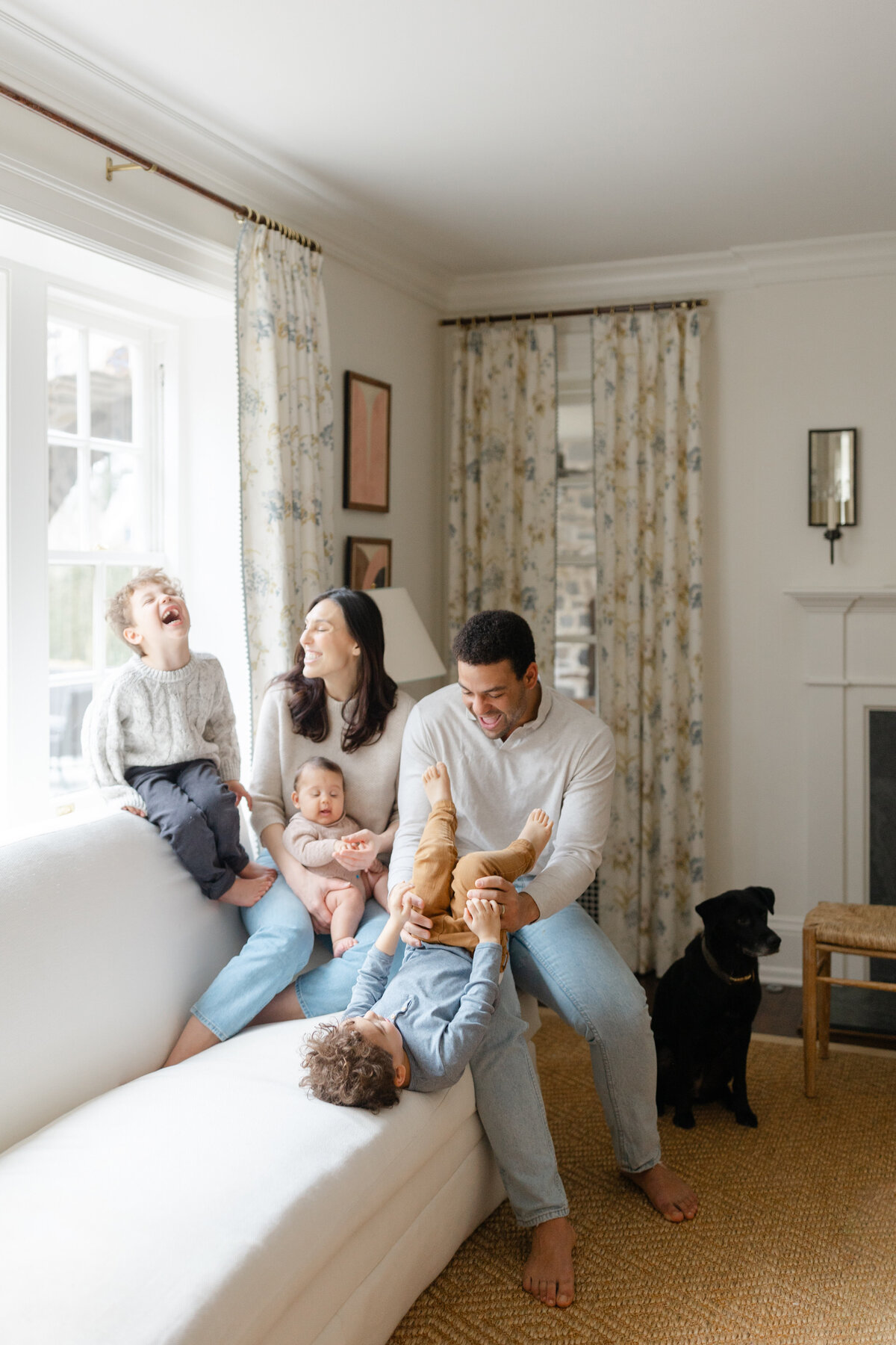 Philadelphia in-home family portrait session - 15